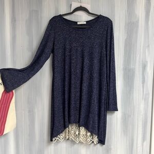 Chris & Carol Mid Length Dress With Lace (LG)